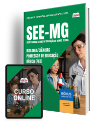 Capa Apostila SEE-MG - Biologia/Ciências - Professor de Educação Básica (PEB)