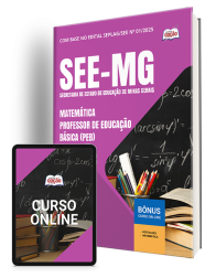 Capa Apostila SEE-MG - Matemática - Professor de Educação Básica (PEB)