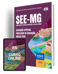 Capa Apostila SEE-MG - Educação Especial - Professor de Educação Básica (PEB)