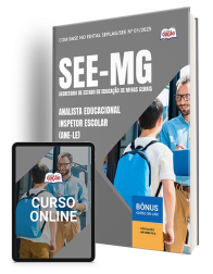 Capa Apostila SEE-MG - Analista Educacional - Inspetor Escolar (ANE-LE)