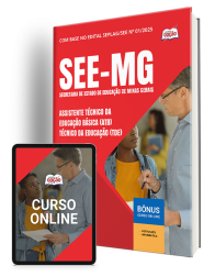 Capa Apostila SEE-MG - Assistente Técnico da Educação Básica (ATB) / Técnico da Educação (TDE)