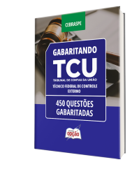 Capa Caderno TCU - Técnico Federal de Controle Externo - 450 Questões Gabaritadas