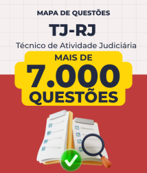 Capa Mapa de Questões Online - TJ-RJ - Técnico de Atividade Judiciária - 7 Mil Questões