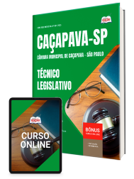 Capa Apostila Câmara de Caçapava - SP - Técnico Legislativo