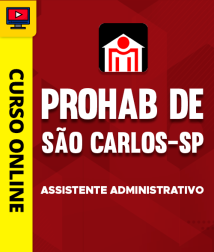 Capa Curso PROHAB de São Carlos-SP - Assistente Administrativo