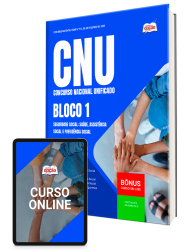 Capa Apostila CNU 2025 - Bloco 1 - Seguridade Social: Saúde, Assistência Social e Previdência Social