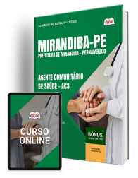Capa Apostila Prefeitura de Mirandiba - PE 2026 - Agente Comunitário de Saúde