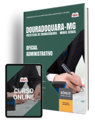 Capa Apostila Prefeitura de Douradoquara – MG 2026 - Oficial Administrativo