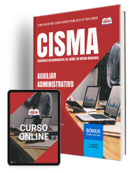Capa Apostila CISMA 2025 - Auxiliar Administrativo