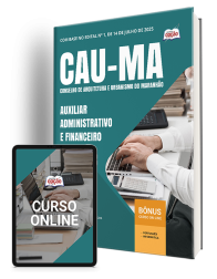 Capa Apostila CAU-MA 2025 - Auxiliar Administrativo e Financeiro