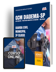 Capa Apostila Prefeitura de Diadema - SP 2025 - Guarda Civil Municipal 3ª Classe