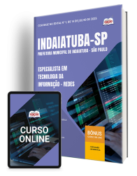 Capa Apostila Prefeitura de Indaiatuba - SP - Especialista em Tecnologia da Informação - Redes