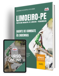 Capa Apostila Prefeitura de Limoeiro-PE 2025 - Agente de Combate às Endemias