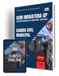Capa Apostila Prefeitura de Indaiatuba - SP 2025 - Guarda Civil Municipal