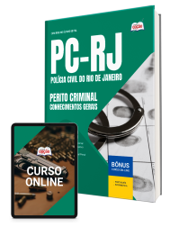Capa Apostila PC-RJ 2025 - Perito Criminal - Conhecimentos Gerais