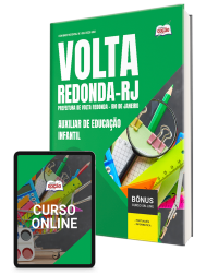 Capa Apostila Prefeitura de Volta Redonda - RJ 2025 - Auxiliar de Educação Infantil