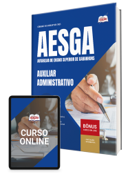 Capa Apostila AESGA 2026 - Auxiliar Administrativo