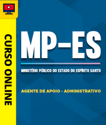 Capa Curso MP-ES 2026 - Agente de Apoio - Administrativo