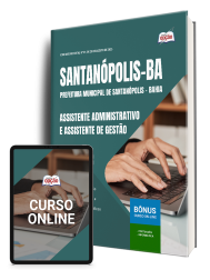 Capa Apostila Prefeitura de Santanópolis-BA - Assistente Administrativo e Assistente de Gestão