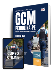 Capa Apostila Prefeitura de Petrolina - PE 2026 - Guarda Civil Municipal