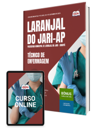 Capa Apostila Prefeitura de Laranjal do Jari-AP 2025 - Técnico de Enfermagem