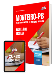 Capa Apostila Prefeitura de Monteiro-PB - Secretário Escolar