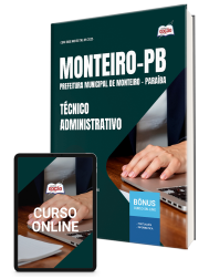 Capa Apostila Prefeitura de Monteiro-PB - Técnico Administrativo