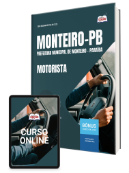 Capa Apostila Prefeitura de Monteiro-PB - Motorista