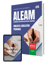 Capa Apostila ALEAM 2025 - Analista Legislativo - Pedagogo