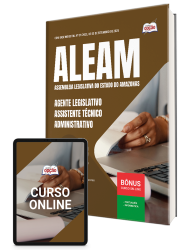 Capa Apostila ALEAM 2025 - Agente Legislativo - Assistente Técnico Administrativo