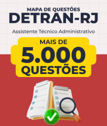 Capa Mapa de Questões Online - Detran-RJ - Assistente Técnico Administrativo - 5 Mil Questões