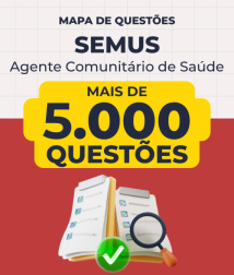 Capa Mapa de Questões Online - SEMUS - Agente Comunitário de Saúde - 5 Mil Questões