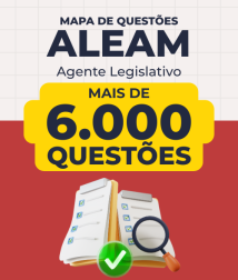 Capa Mapa de Questões Online - ALEAM - Agente Legislativo - Assistente Técnico Administrativo - 6 Mil Questões