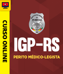 Capa Curso IGP-RS - Perito Médico-Legista
