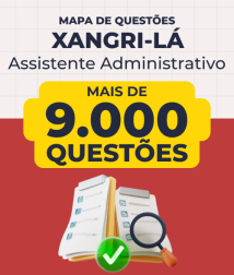 Capa Mapa de Questões Online - Pref. Xangri-lá-RS - Assistente Administrativo - 9 Mil Questões
