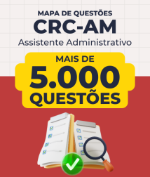 Capa Mapa de Questões Online - CRC-AM - Assistente Administrativo - 5 Mil Questões
