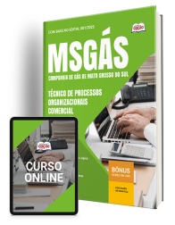 Capa Apostila MSGÁS 2026 - Técnico de Processos Organizacionais - Comercial
