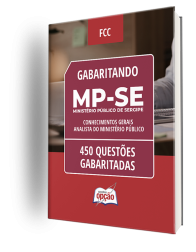 Capa Caderno MP-SE - Analista do Ministério Público - Conhecimentos Gerais - 450 Questões Gabaritadas