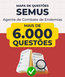 Capa Mapa de Questões Online - SEMUS - Agente de Combate de Endemias - 6 Mil Questões