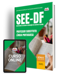 Capa Apostila SEE-DF - Professor Substituto - Língua Portuguesa