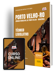 Capa Apostila Câmara de Porto Velho - RO 2026 - Técnico Legislativo