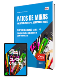 Capa Apostila SME Patos de Minas-MG 2026 - Professor da Educação Básica – PEB: Educação Infantil e Anos Iniciais do Ensino Fundamental