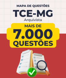 Capa Mapa de Questões Online - TCE-MG - Arquivista - 7 Mil Questões
