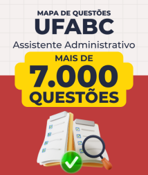 Capa Mapa de Questões Online - UFABC - Assistente Administrativo - 7 Mil Questões