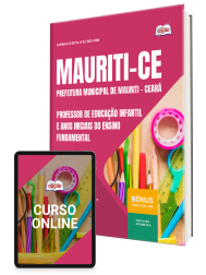 Capa Apostila Prefeitura de Mauriti-CE - Professor De Educação Infantil e Anos Iniciais Do Ensino Fundamental