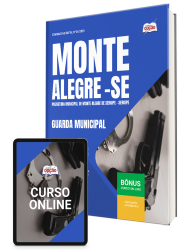 Capa Apostila Prefeitura de Monte Alegre de Sergipe-SE 2025 - Guarda Municipal