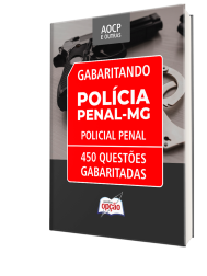 Capa Caderno de Questões Polícia Penal MG 2026 - 450 Questões Gabaritadas