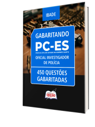 Capa Caderno de Questões PC-ES - Oficial Investigador de Polícia - 450 Questões Gabaritadas