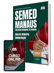 Capa Apostila SEMED MANAUS 2025 - Analista Municipal - Administração