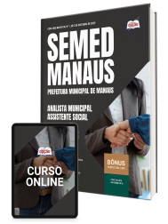 Capa Apostila SEMED MANAUS 2025 - Analista Municipal - Assistente Social